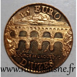 30 - GARD - UZES - EURO DES VILLES - 1.5 EURO 1997 - AQUEDUC