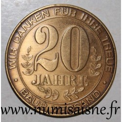 GERMANY - MEDAL - 20 YEARS OF BAUR SHIPPING