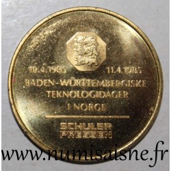 GERMANY - MEDAL - BADEN WÜRTTEMBERG - TECHNOLOGY DAYS - IN NORWAY - 1985