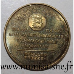 GERMANY - MEDAL - BADEN WÜRTTEMBERG - TECHNOLOGY DAYS - IN NORWAY - 1985