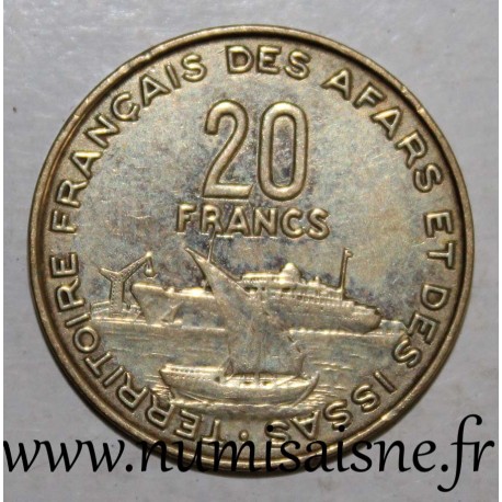 AFARS AND ISSAS - KM 15 - 20 FRANCS 1975