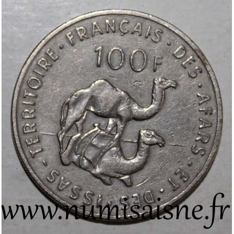 AFARS ET ISSAS - KM 19 - 100 FRANCS 1970