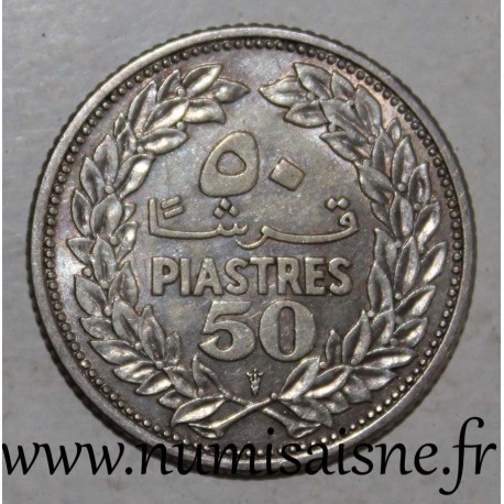 LEBANON - KM 17 - 50 PIASTRES 1952