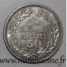 LEBANON - KM 17 - 50 PIASTRES 1952