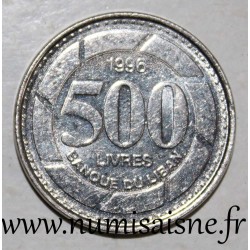 LIBANON - KM 39 - 500 LIVRES 1996
