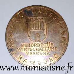 GERMANY - MEDAL - INAUGURATION OF THE KÖHLBRAND BRIDGE - September 1974 - Hamburg