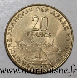 AFARS ET ISSAS - KM 15 - 20 FRANCS 1975