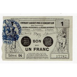 59 - VALENCIENNES - 1 FRANC - 05/1916