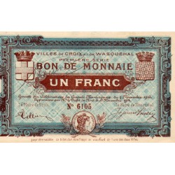59 - CROIX - BON DE 1 FRANC - 7/11/1914 - SPECIMEN