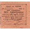 COUNTY 60 - NOYON - MUNICIPAL VOUCHER - 50 CENTS - 17/12/1915