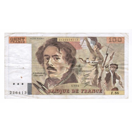 FAY 69/8a - 100 FRANCS DELACROIX 1984 - P.154b