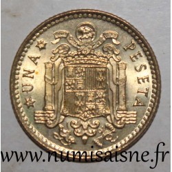 SPAIN - KM 806 - 1 PESETA 1975 - 78 In the star