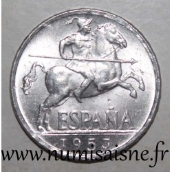 ESPAGNE - KM 766 - 10 CENTIMOS 1953 - Cavalier ibérique