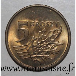 POLOGNE - Y 278 - 5 GROSZY 2000