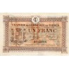 COUNTY 65 - TARBES - 1 FRANC - 07/02/1915 - CHAMBER OF COMMERCE