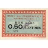 COUNTY 70 - CORRE - VOUCHER FOR 50 CENTS - CANCELS