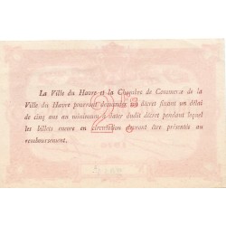 COUNTY 76 - LE HAVRE - CHAMBER OF COMMERCE - 2 FRANCS 1916