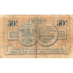 COUNTY 77 - MELUN - CHAMBER OF COMMERCE - 50 CENTS - 15/10/1915