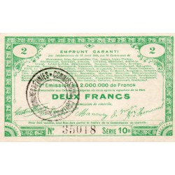 COUNTY 80 - MIRAUMONT - 2 FRANCS - 23/04/1916