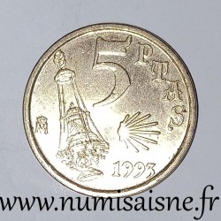 ESPAGNE - KM 919 - 5 PESETAS 1993 - Jacobeo