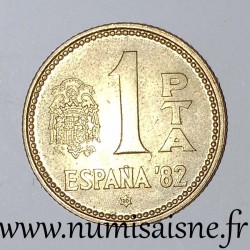 SPANIEN - KM 816 - 1 PESETA 1980 - 80 Im Stern