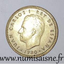 SPAIN - KM 816 - 1 PESETA 1980 - 80 In the star