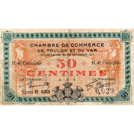 COUNTY 81 - TOULON - 50 CENTIMES - 20/09/1917