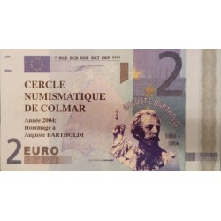 KOMITAT 68 - COLMAR - 2 EURO 2004 - CERCLE NUMISMATIQUE DE COLMAR - HOMMAGE A AUGUSTE BARTHOLDI