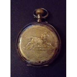 MEN'S POCKET WATCH IN SILVER WITH KEY WINDER