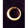 RING IN YELLOW GOLD - 18 CARATS - PAVING OF GLOSSES (TOTAL 0.70 CARAT) - SIZE 54