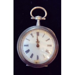 SILBERNE ADOLESCENT POCKET WATCH MIT SCHLÜSSELWICKLER