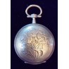 SILVER ADOLESCENT POCKET WATCH WITH KEY WINDER