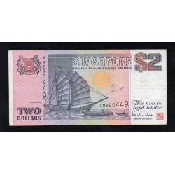 SINGAPORE - PICK 27 - 2 DOLLARS - 1990