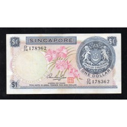 SINGAPOUR - PICK 1 d - 1 DOLLAR - 1972 - TYPE II
