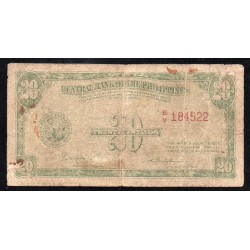 PHILIPPINES - PICK 130 a - 20 CENTAVOS - NO DATE (1949) - SIGN 2