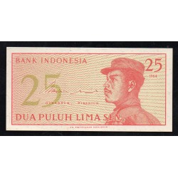 INDONESIEN - PICK 93 a - 25 SEN - 1964