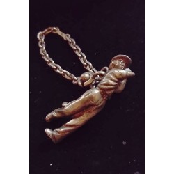 SILVER KEYCHAIN - GOLFER