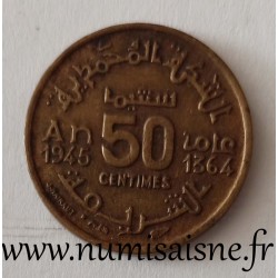 MAROC - Y 40 - 50 CENTIMES 1945 - AH 1364