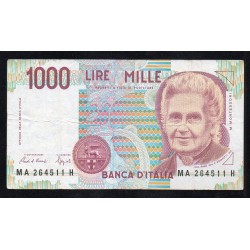 ITALY - PICK 114 a - 1000 LIRE - 1990