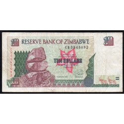 ZIMBABWE - PICK 6 a  - 10 DOLLARS - 1997 - SIGN 3
