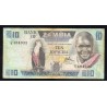 ZAMBIA - PICK 26 d - 10 KWACHA - 1980-1988 - SIGN 6