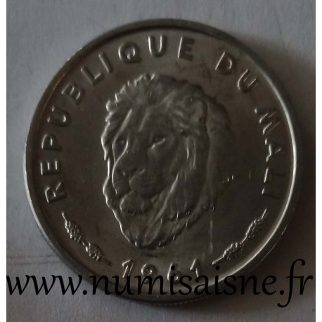 MALI - KM 4 - 25 FRANCS 1961 - Lion