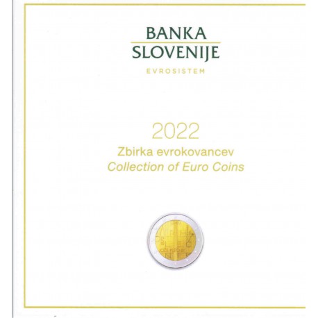 SLOVENIE - COFFRET EURO BRILLANT UNIVERSEL 2022 - 10 PIECES (8.88 euros)