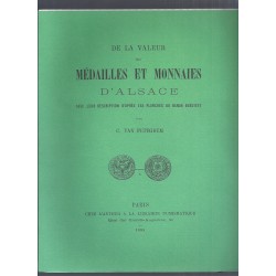 Médailles et Monnaies d'Alsace - By C. Van Peteghem - Original edition, uncut pages - 1885