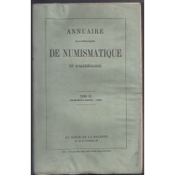 Annuaire de la société française de numismatique et d'archéologie - Tome III - 1ère partie 1868