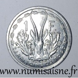 TOGO - KM 4 - 1 FRANC 1948 - Antelope