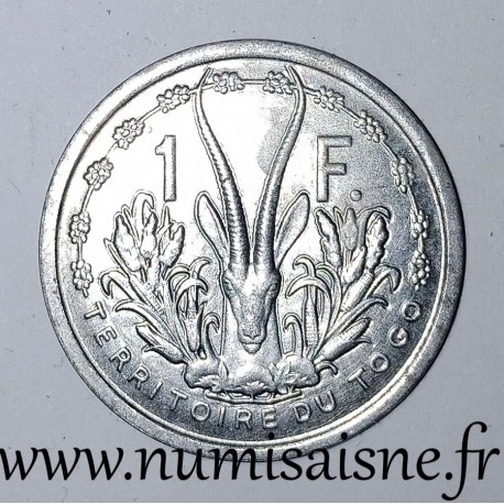 TOGO - KM 4 - 1 FRANC 1948 - Antelope