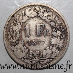 SUISSE - KM 24 - 1 FRANC 1877 B - HELVETIA DEBOUT