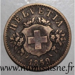 SUISSE -  KM 7 - 20 RAPPEN 1859 B - Berne