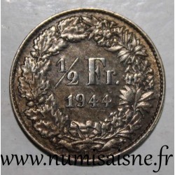 SCHWEIZ - KM 23 - 1/2 FRANC 1944 B - Berne